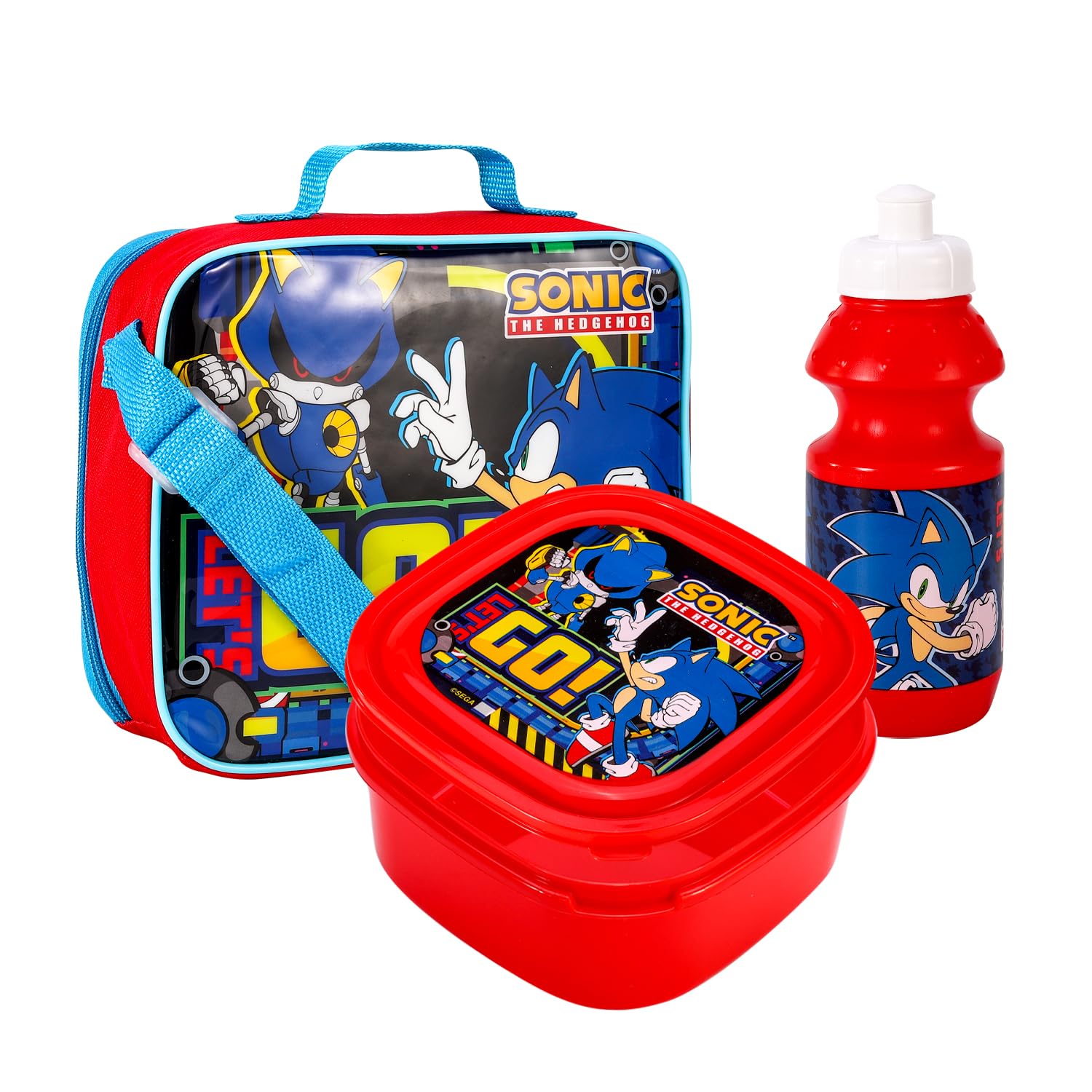 Sonic The Hedgehog 3PC Lunch Set, Blue
