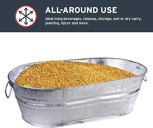 Miniatura 5 de Tina oval de acero Behrens