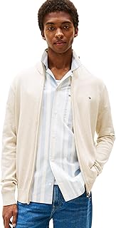 Tommy Hilfiger Men's Lightweight Full Zip Up Sweater Pullover