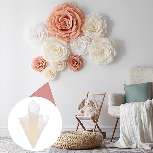 Miniatura 4 de PATIKIL Papel de regalo de flores de seda de 11.8 pulgadas, 122 hojas impermeables para ramo de flores, embalaje de papel de regalo para fiestas,
