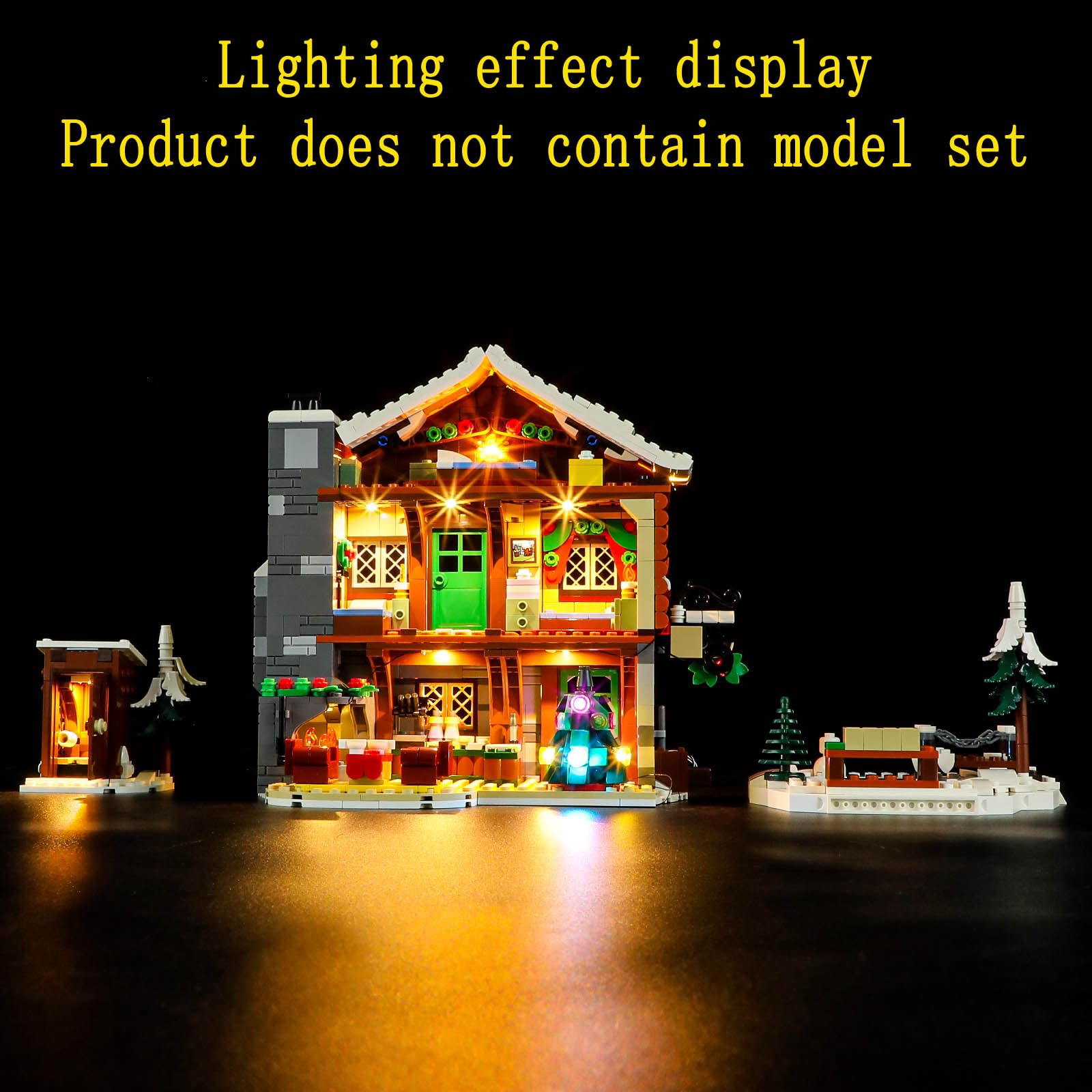 GEAMENT Kit de Luces LED Compatible con Lego Refugio Alpino (Alpine Lodge) - Conjunto de luz por Icons 10325 (Juego Modelo no Incluido)