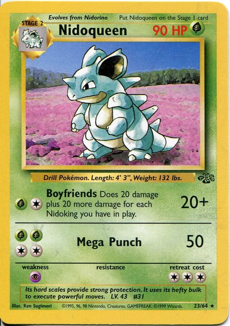 Buy Wizards of the Coast Pokemon Jungle Rare Card #23/64 Nidoqueen Online at Low Prices in India