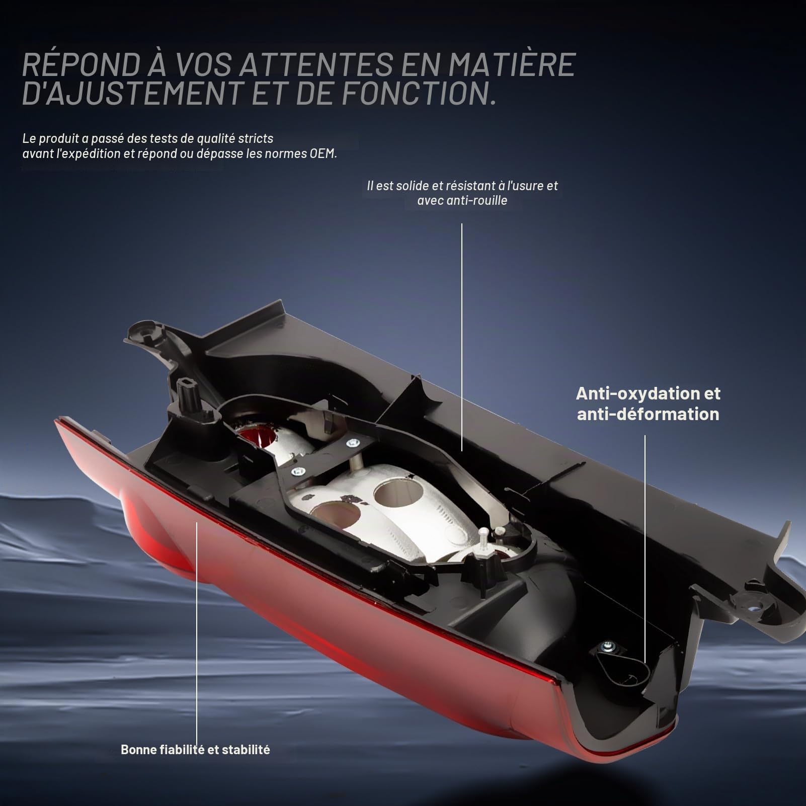 Feu arrière Gauche Pour Citroën Berlingo Mk2 Van Peugeot Partner 2012-2019 Feux arriere 9677205580 Feu arriere Côté conducteur