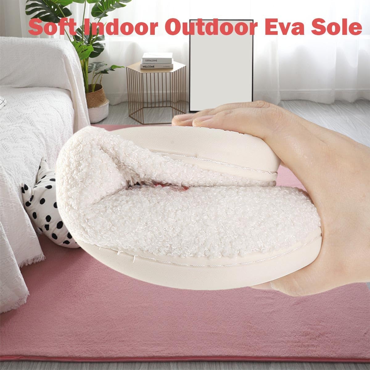 Heart Slippers Valentines Slippers For Women Men Indoor Fuzzy Warm Cotton Cozy Bedroom Slipper Ladies Preppy Slipper Valentines Day Gifts Womens - Image 5