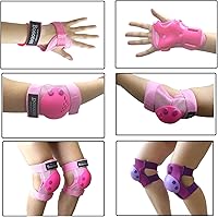 Vista 4 de BOSONER Rodilleras/Coderas/Muñequeras para Niños/Jóvenes de 3-15 Años, Conjunto de Equipo Protector Infantil para Patines, Ciclismo, Bicicleta BMX