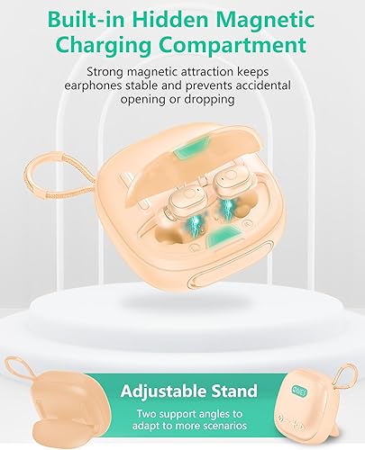 Miniatura 6 de ONES MusPlay - Altavoz inalámbrico con auriculares 2 en 1, audio de alta resolución, inteligente BluetoothAUXMP3 modo de juegomúsica altavoz de 24