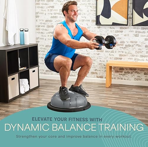 Miniatura 3 de Lifepro Half Balance Ball Trainer - Pelota de estabilidad para ejercicio, entrenamientos de cuerpo completo, gimnasio en casa y terapia física,