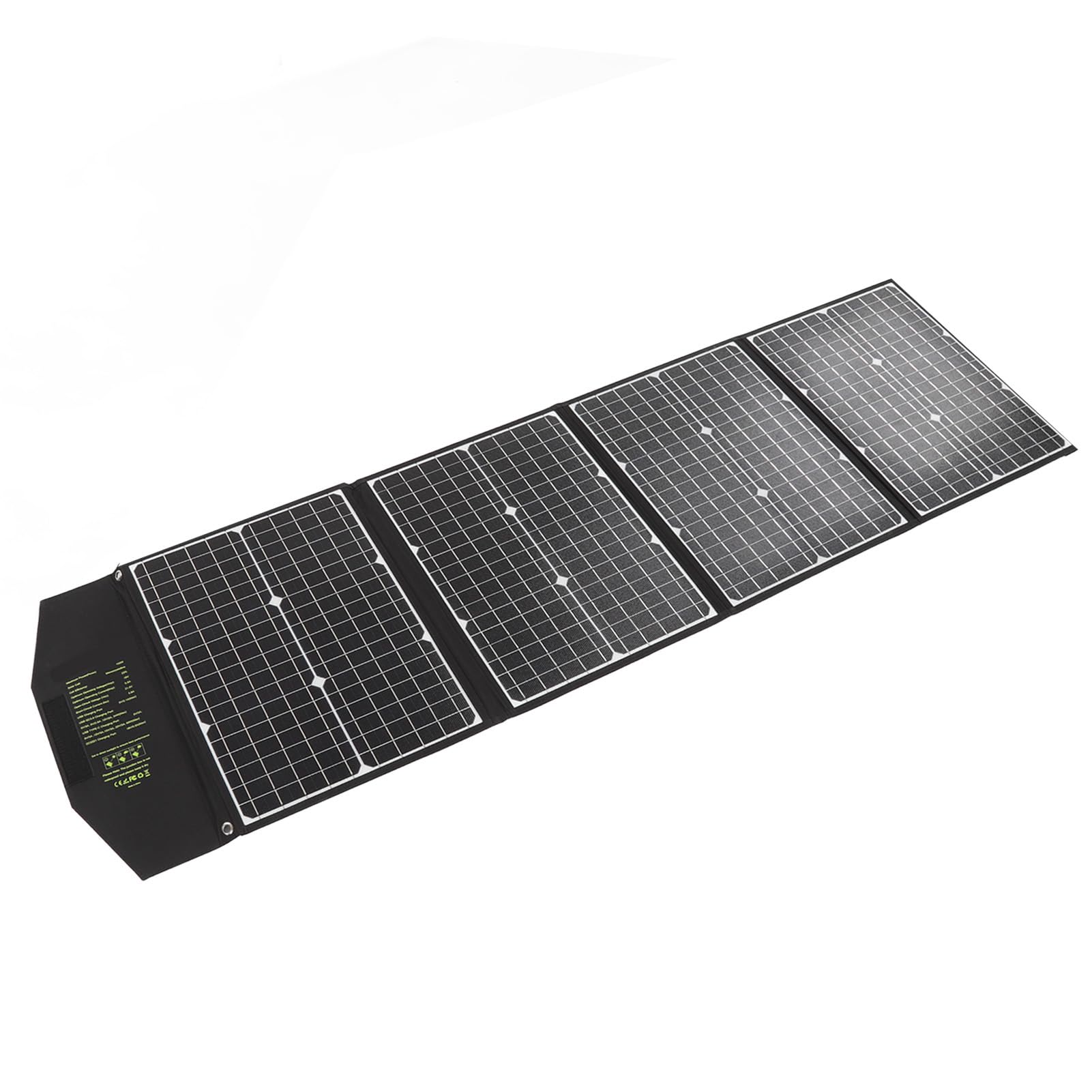 Fdit Panel Solar Monocristalino de 100W, Panel Solar Plegable Portátil, | 100W para Camping Al Aire Libre, 23% de Eficiencia, ETFE Impermeable, Protección Segura contra Sobrecorriente, Carga