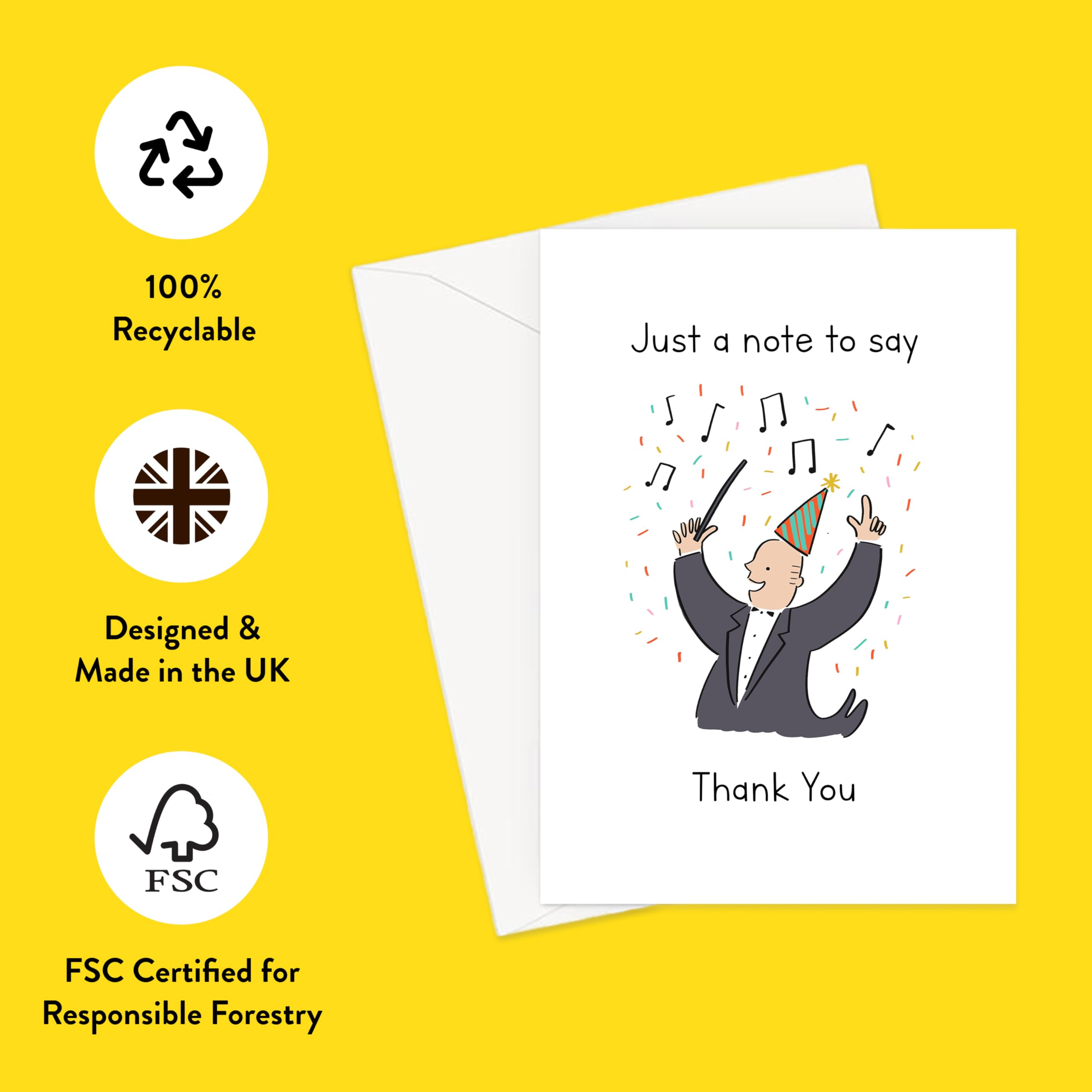 Just A Note To Say Happy Birthday Greeting Card | Birthday Card For