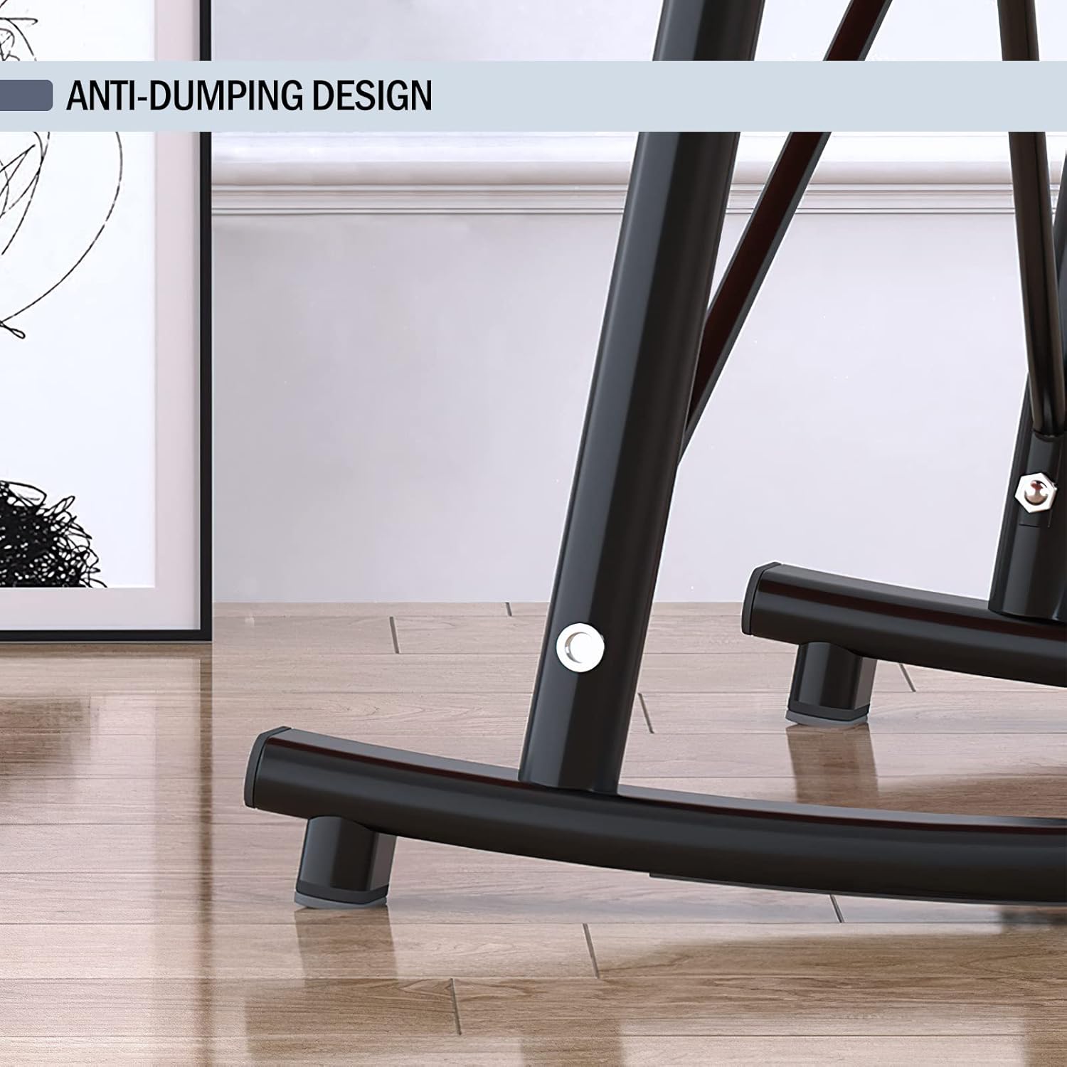 Modern Rocking Chair Accent Rocker Armchair Reading Chair Nursery Chair with Side Pocket Adjustable High Back