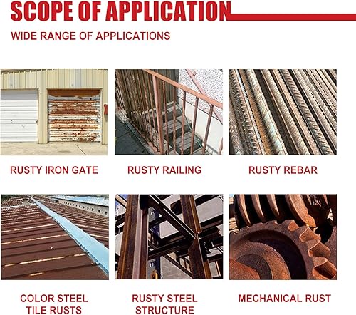 Miniatura 6 de Xeletu Removedor de óxido de metal a base de agua, removedor de óxido de metal, multiusos, antioxidante, removedor de óxido, protección de