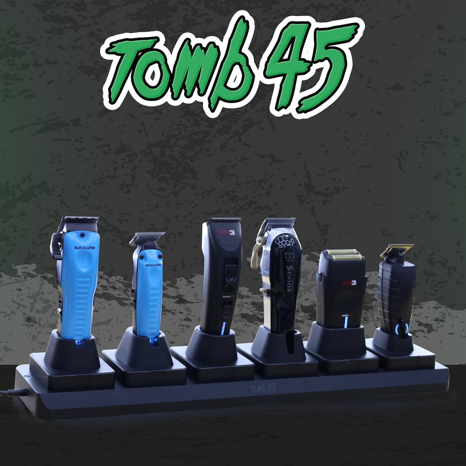 Tomb 45 Power Pods Base - Charging Base for Barber Accessories - Wireless Charging Station for Hair Clippers