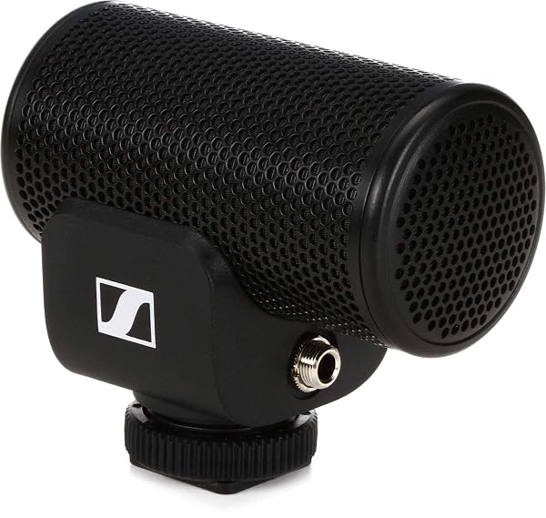 Sennheiser Microfono direzionale professionale MKE 200 con connettori TRS e TRRS da 3,5 mm per DSLR, mirrorless e mobile