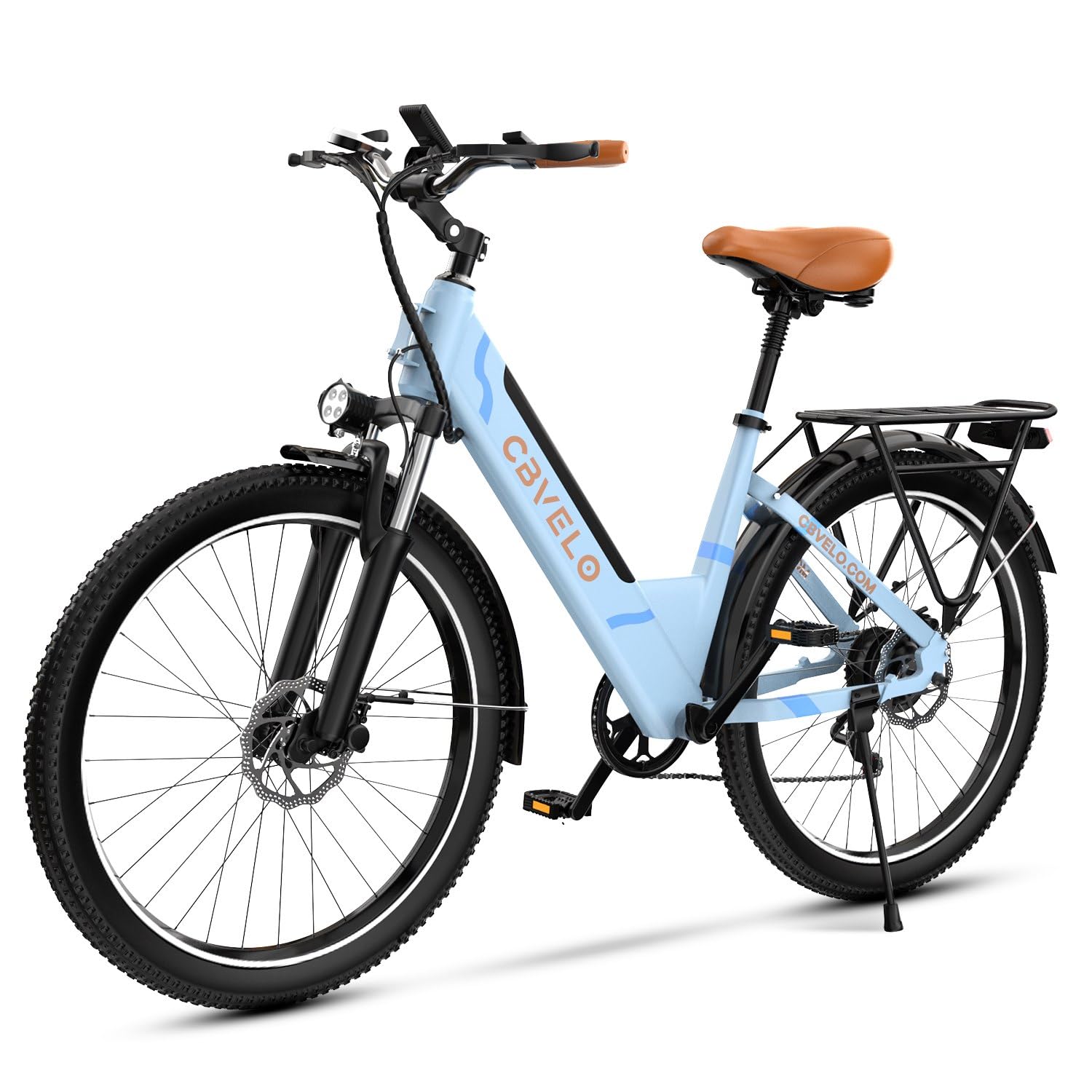 Aelith sky blue step-through electric bike