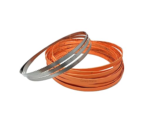 Hoja de sierra de cinta para carne con hueso de 91 pulgadas, 4 tpi x 58 x .022 (paquete de 4)