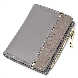 Portafogli da donna, portafogli in pelle PU, portafogli multi-slot, portafogli piccoli, borse leggere da donna # Grigio