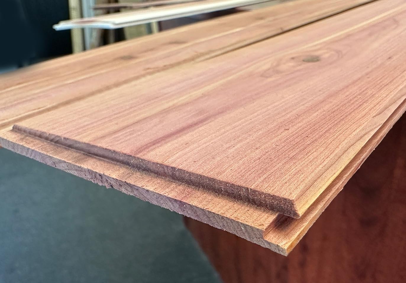 Cedar Elements Aromatic Red Cedar Planking Closet Liner 1/4" x3-3/4 x48 inch Unfinished Red Cedar Aromatic Cedar Tongue and Groove Wall Plank (15 Square Feet 1PK)