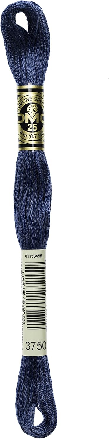 DMC 117MC-3750 Embroidery Floss Cotton 3750 Blue 8m