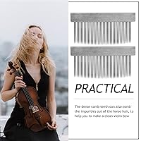 Vista 7 de Vaguelly Arco de guitarra Arcos pequeños Arco de Guitarra Arco de Guitarra 2 unids Peines de pelo de caballo Peines de pelo de violín Arco Arco