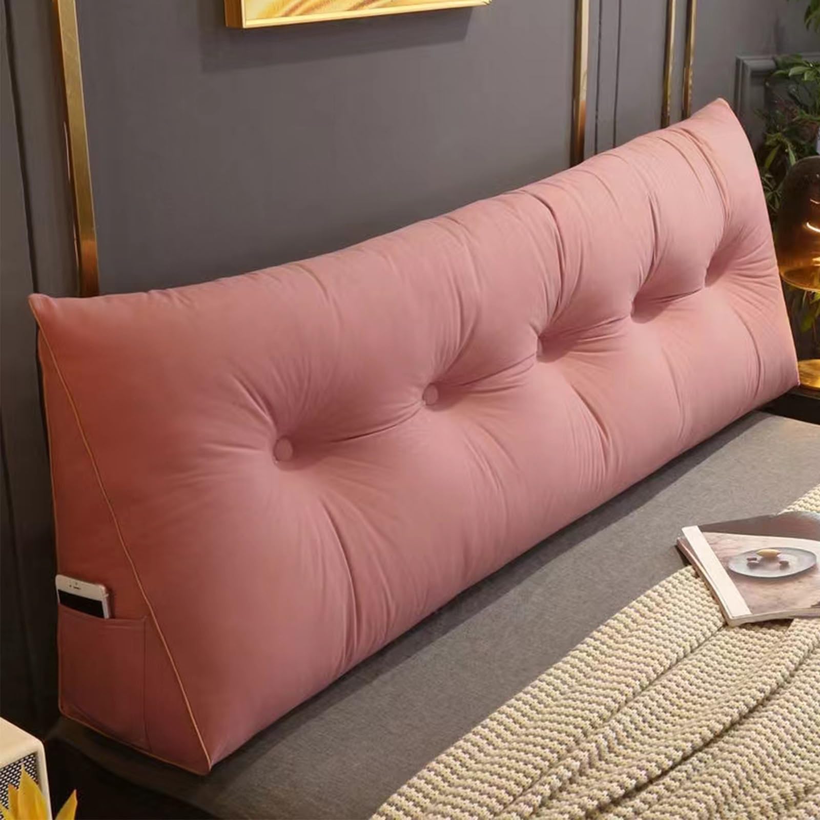 Coussin de tête de lit 140 cm pour soulager le mal de dos en position assise