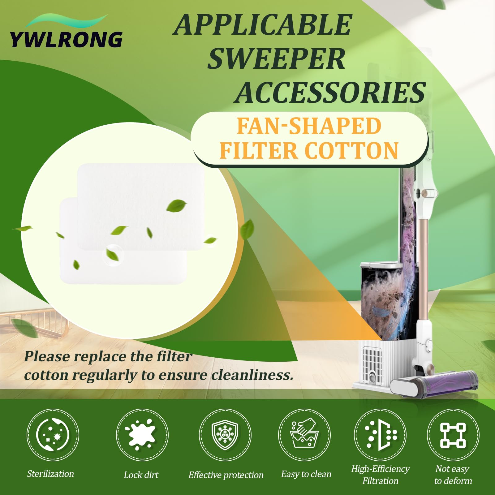 7 IW3612EU Filtres à Eponge pour Shark Detect Pro IW3612EUT IW3612AMZEU IW3611EU IW3611D Filtre Aspirateurs Humides et Secs Accessoires