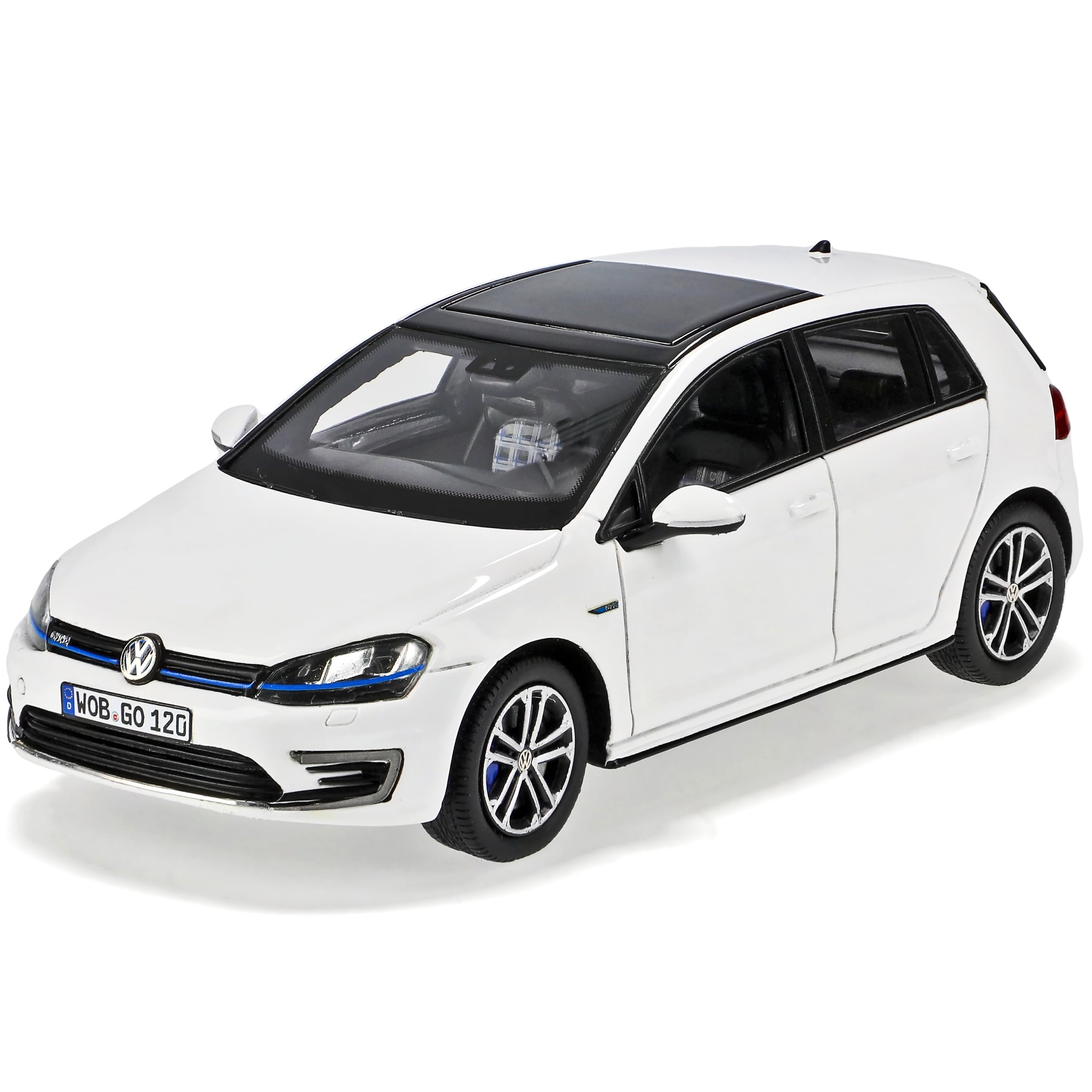 Spark Volkwagen Golf VII GTE 5 Türer Weiss Ab 2014 1/43 Modell Auto