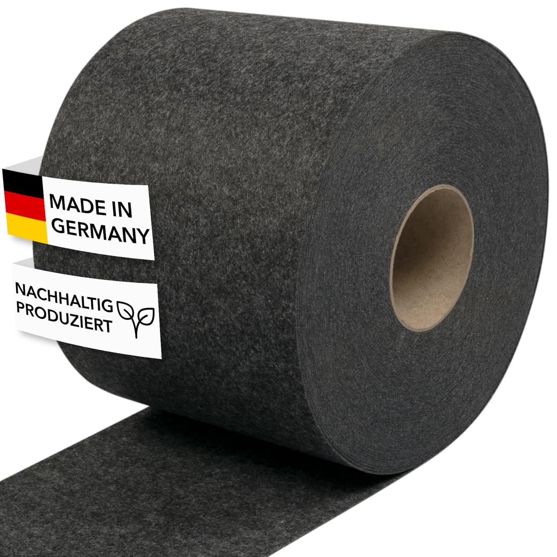 Sichtschutzstreifen aus Techno-Vlies - nachhaltiger Sichtschutz für Doppelstabmattenzaun - hochwertiger Windschutz 26 m x 19 cm - Sichtschutz-Rolle - Florenz (Grau)