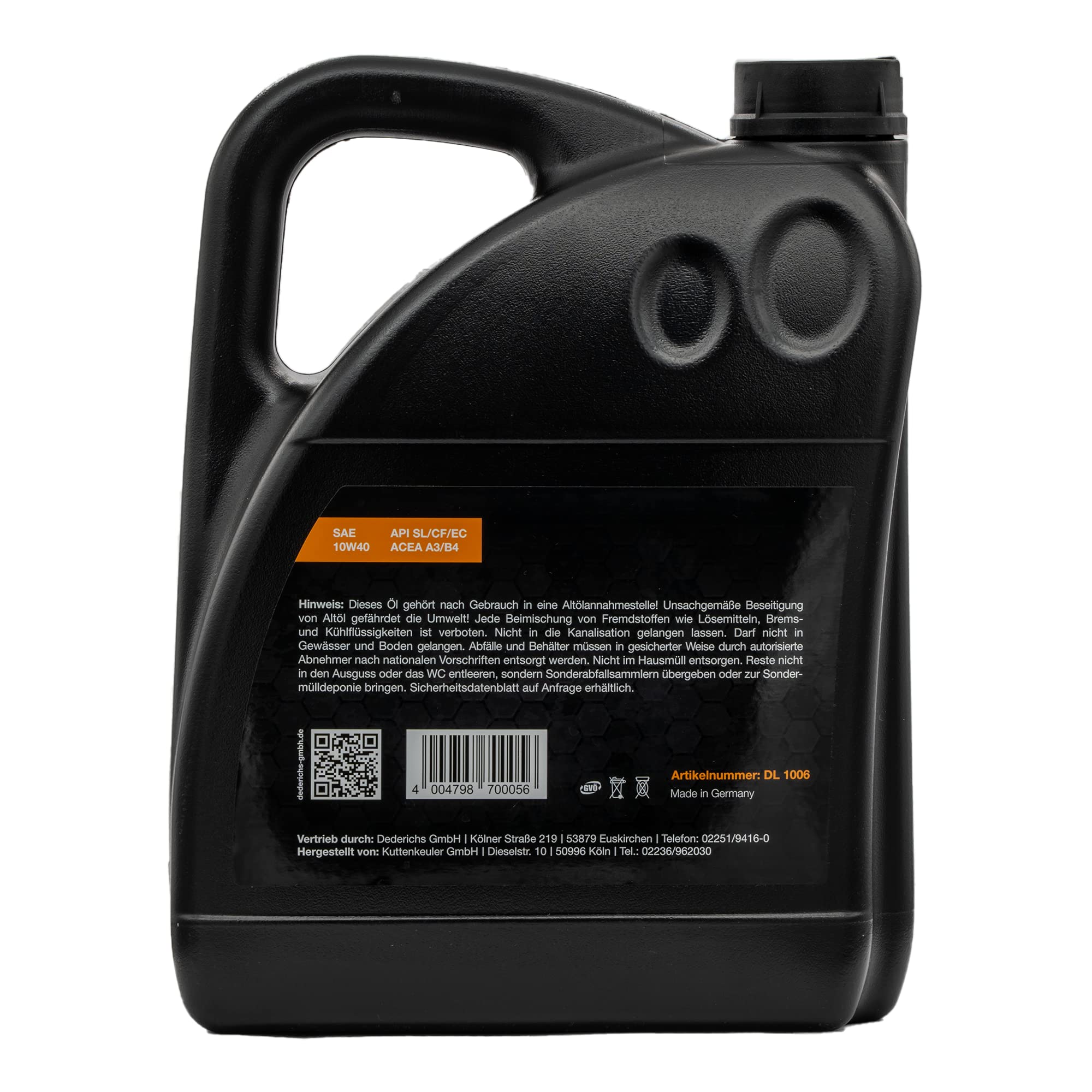 D.LINE Motorenöl, LEICHTLAUF-TEILSYNTHETIK | 10W-40 (4x 5 Liter)