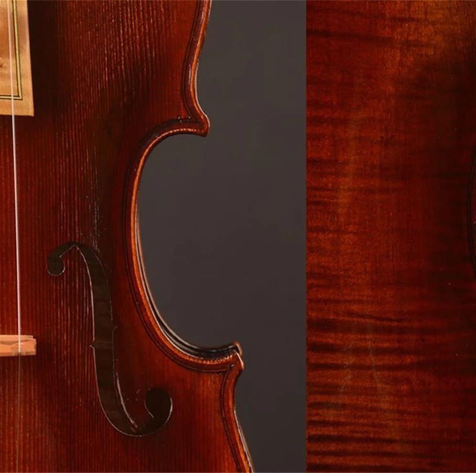 Violino Violini Barocchi 4/4 Fiammati Con Custodia E Archetto Per Principianti Verniciati A Mano