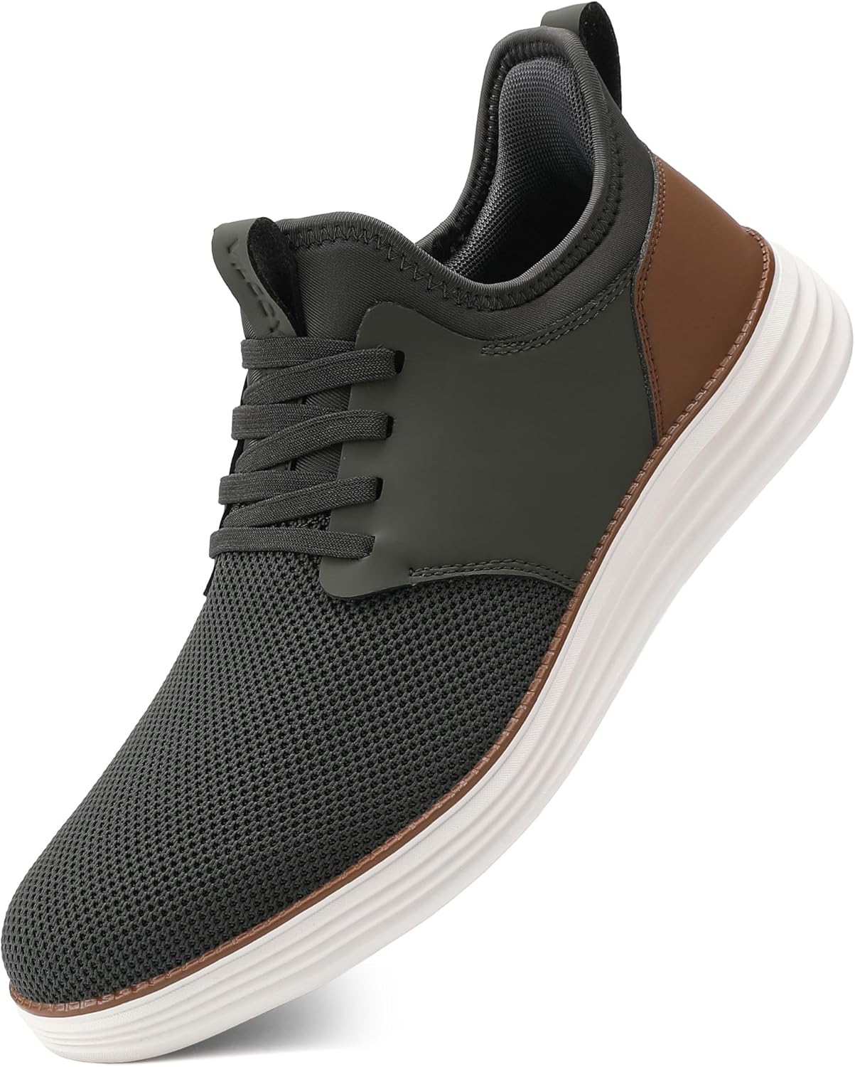 VILOCY Mens Slip On Casual Dress Shoes Hands Free Fashion Sneakers Mesh Tennis Walking Work Shoes Comfortable Breathable Lightweight Non Slip