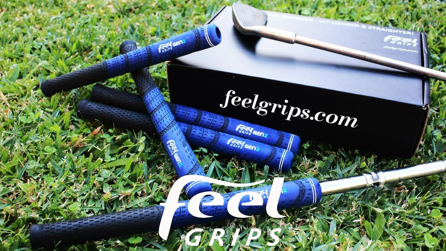 REVERSE TAPER GOLF CLUB GRIPS - GEN2 DESIGNER SERIES BLUE SET OF 6