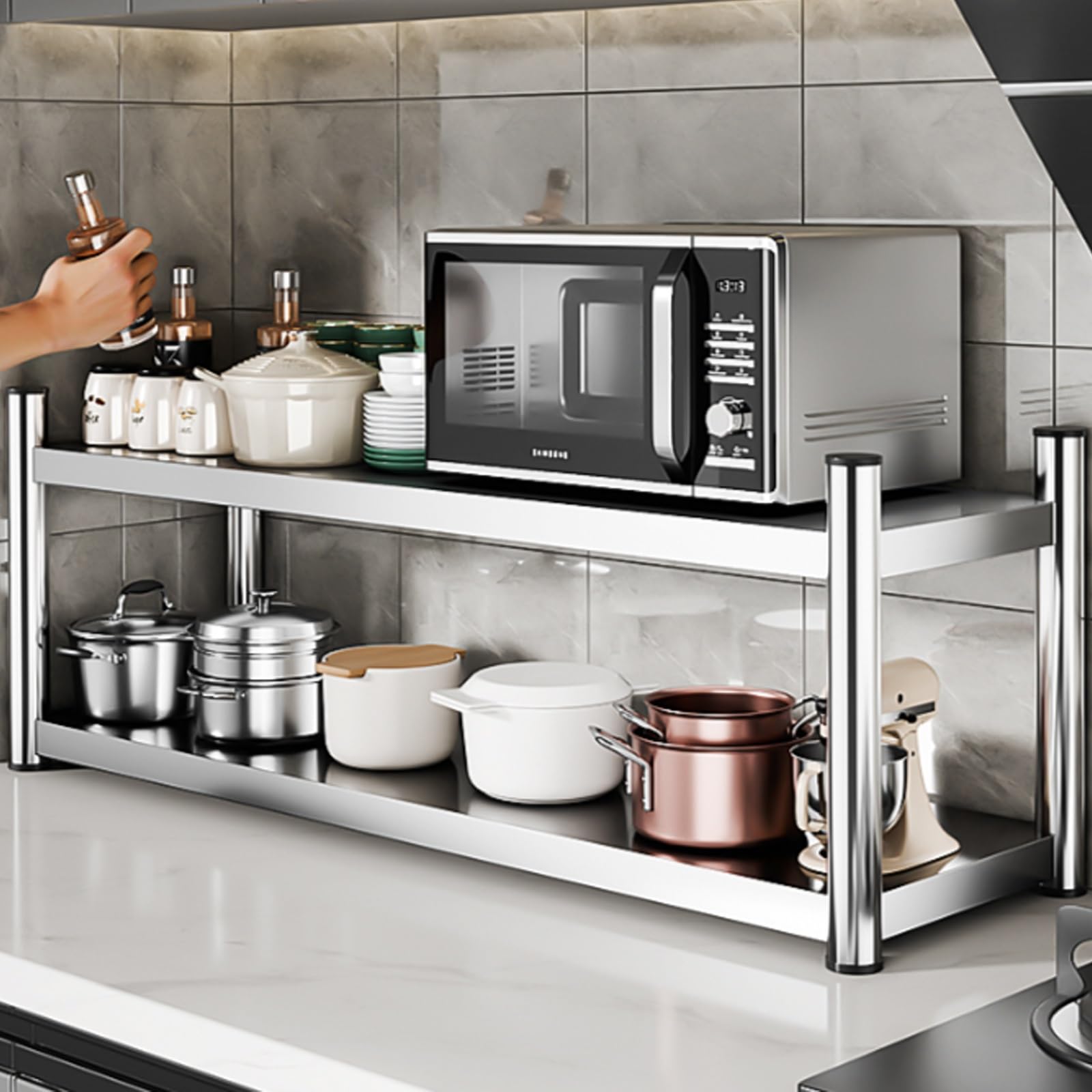 Étagère murale de rangement armoire cuisine suspendue 70x35 cm