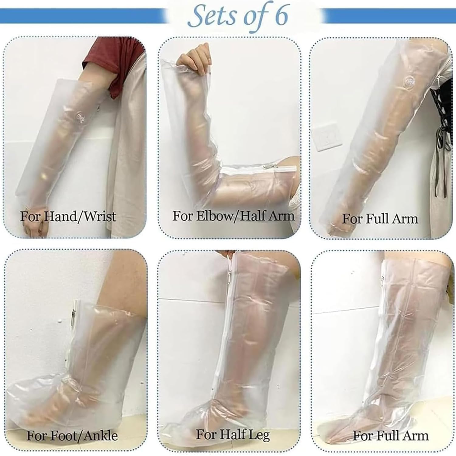 Juego De 6 Férulas Neumáticas Portátiles De Primeros Auxilios, Kit De Férulas Inflables De PVC, Con Bomba Manual, Férula Inflable De Emergencia Transmisible Por Rayos X, Compacta Y Portátil, Para Prim