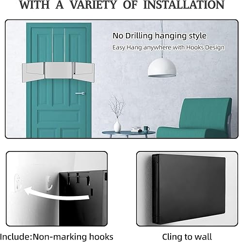 Miniatura 6 de Espejo de 3 vías para cortar el cabello, espejo de triple pliegue para afeitadora y maquillaje, utilizado para teñir el cabello, trenzar,