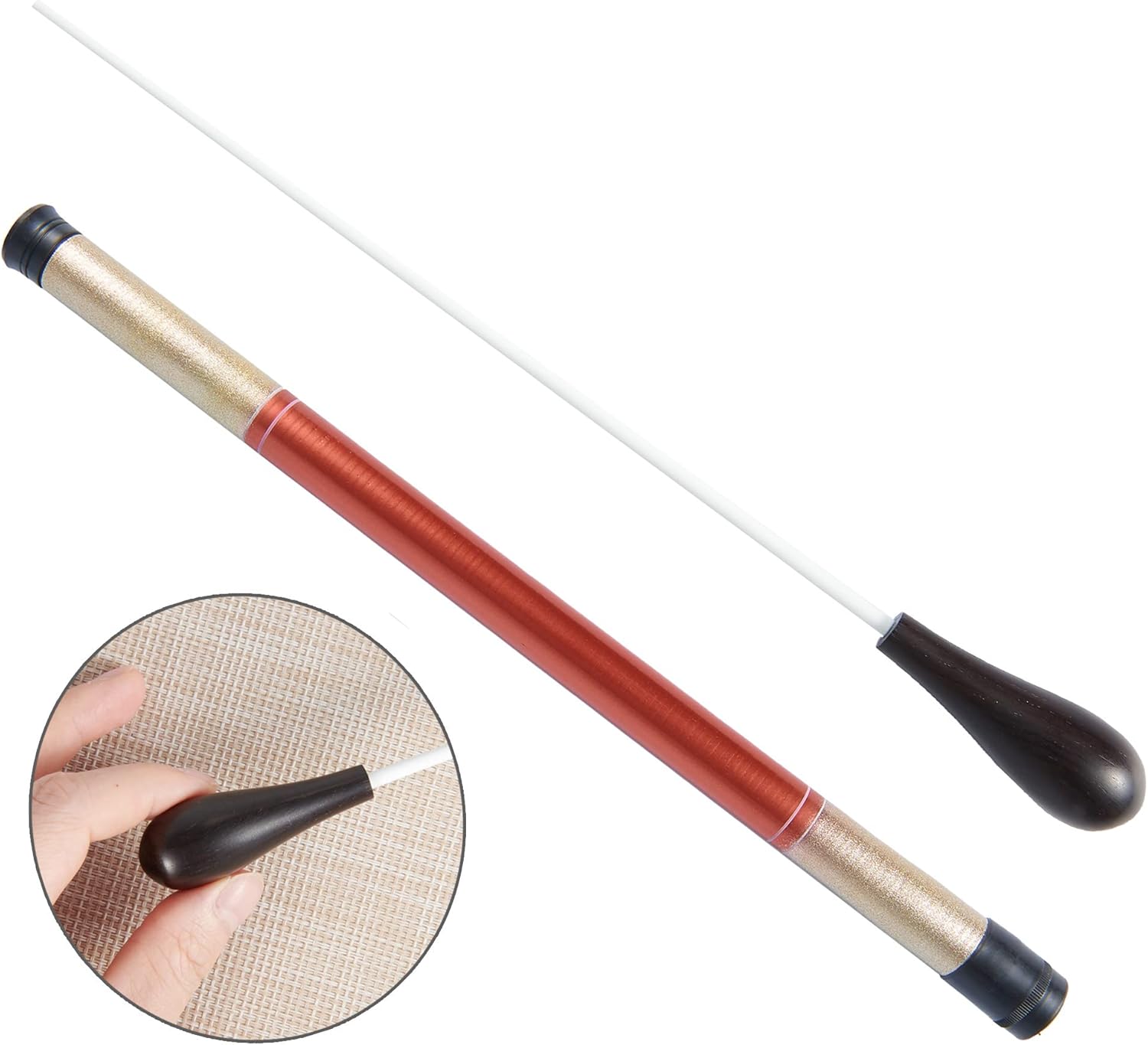 Music Baton Orchestra Baton wood Handle Music Conducting Baton (Black sandalwood