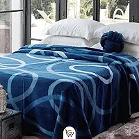 Jolitex Cobertor Manta Casal Grosso 180x220cm Antialérgico Macio Aconchegante Pelo Fofo Azul Premium 100% Poliéster