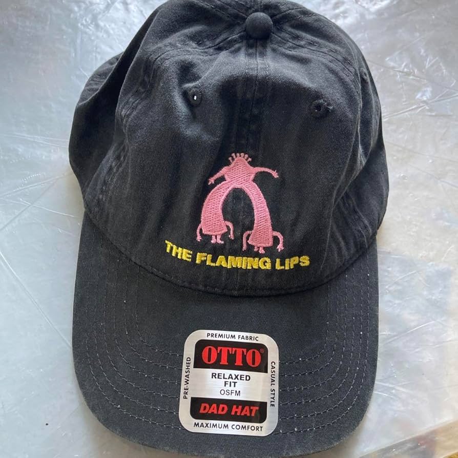 THE FLAMING LIPS 来日公演 キャップ 黒　cap 帽子 Amazon.co.jp: flaming lips DAD CAP 帽子 : ファッション
