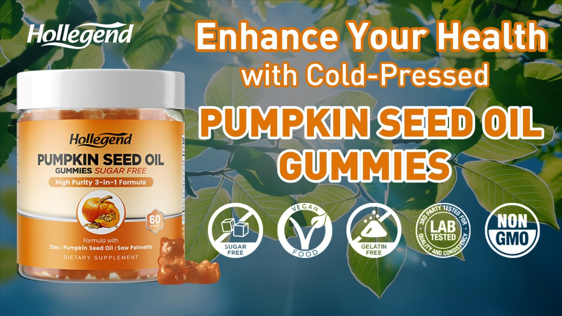 Amazon.com: HOLLEGEND Pumpkin Seed Oil Gummies with Saw Palmetto