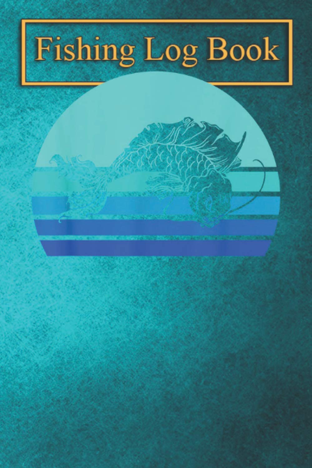 Fishing Logbook: Retro Koi Fish Nishikigoi Jinli Vintage Amur Carp T-Shirt The Essential Accessory For The Tackle Box