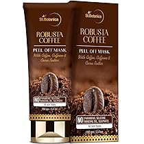 StBotanica Robusta Coffee Peel Off Mask 100g | With Coffee, Caffeine And Cocoa Butter | No SLS, Paraben