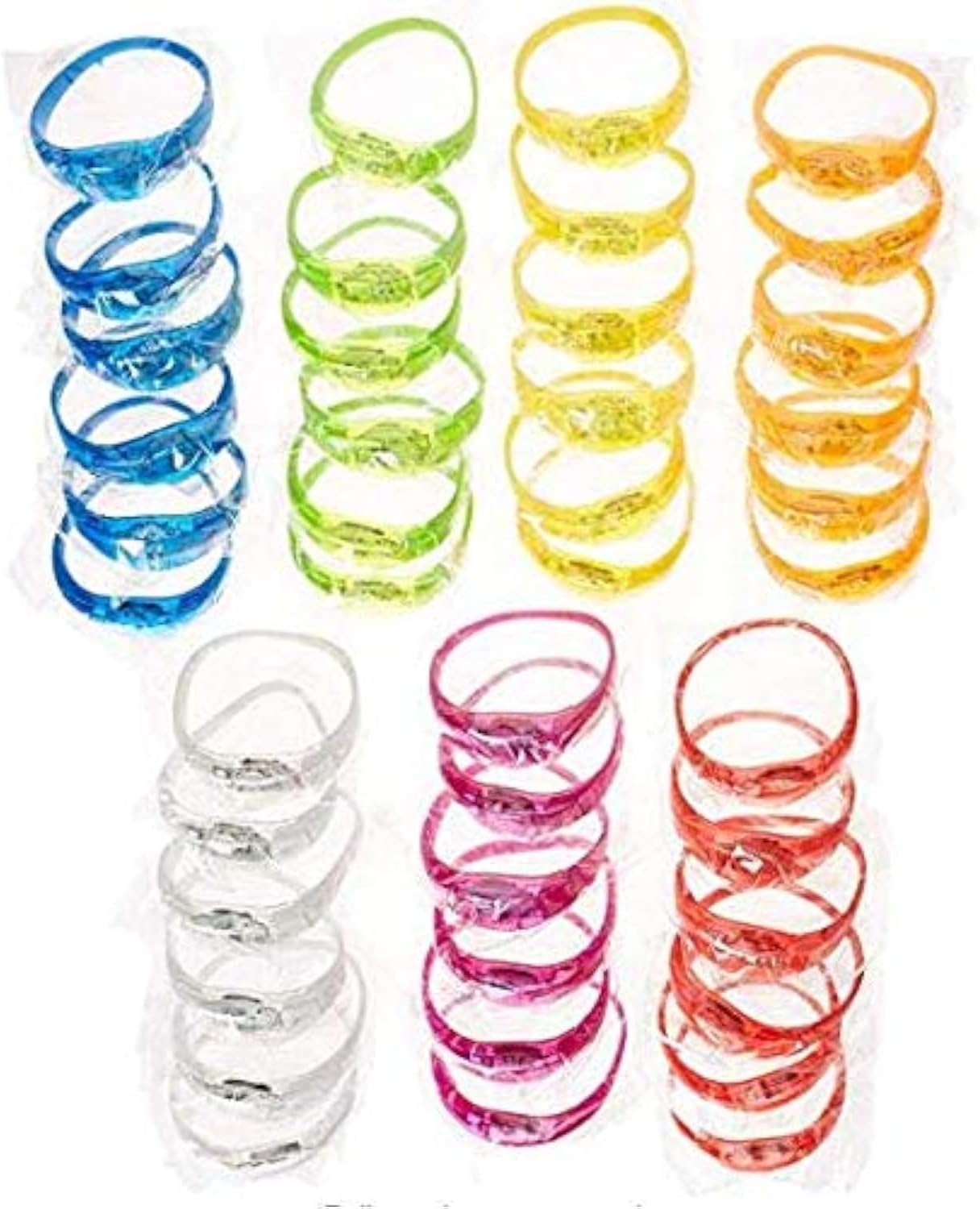 Glow in the Dark Bracelets - 21 Music & Sound Activated Glow Bracelets with Flashing LED Strobe, Perfect Party Favors for Birthdays, Concerts, and Themed Parties