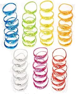 Glow-in-the-Dark LED Bracelets, 21-Pack