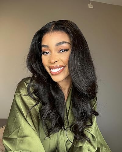 Miniatura 8 de Beauhair Pelucas de cabello humano lacio con encaje frontal transparente HD de 13 x 4 pulgadas, con cabello de bebé, densidad 150, sin pegamento,