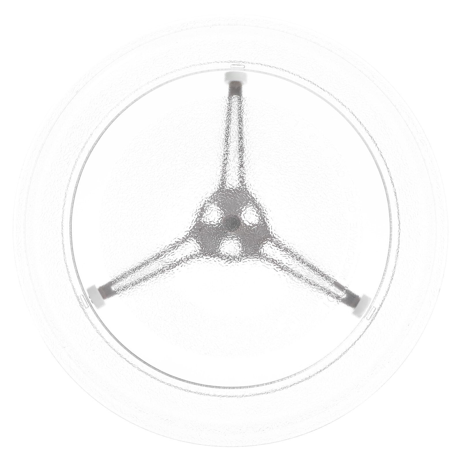 Baluue Plato de Vidrio para Microondas Resistente y Duradero con Soporte Giratorio Silencioso Compatible con Múltiples Modelos para Cocina Doméstica
