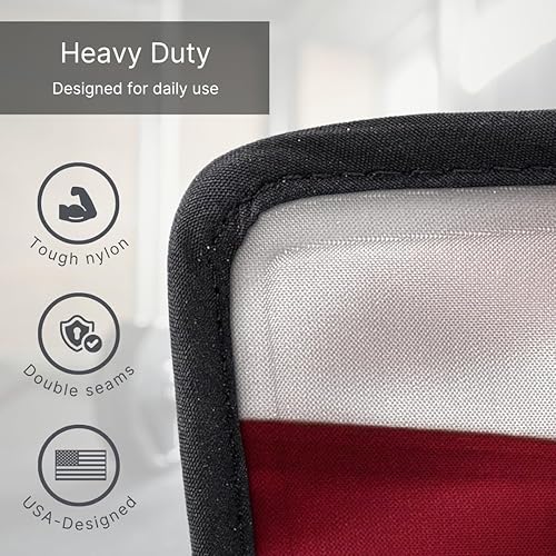 Miniatura 6 de FlexiKold - Paquete de hielo de gel con bandera estadounidense (estándar grande 10.5 x 14.5 pulgadas), paquetes de hielo para lesiones