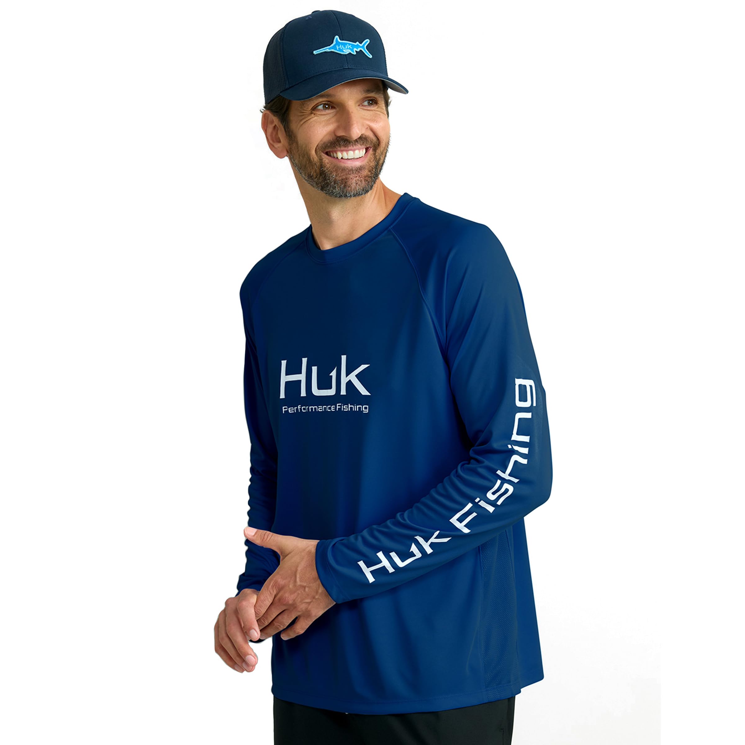 HUK Men's Pursuit Vented Long Sleeve Fishing Shirt (+30 UPF)