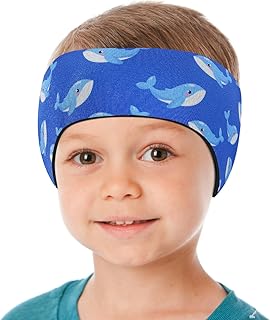 Banda para Cabeza de Natación de Neopreno para Niños, Diadema de Oídos Ajustable y Antideslizante para Surf Buceo Boga y Rafting