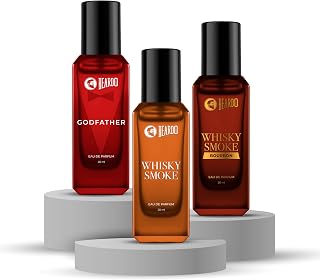 Beardo Brotherhood Blend- GodFather, Whisky Smoke Perfume & Whiskey Smoke Bourbon Perfume for Men (20ml x 3) | Long Lastin... Price In India