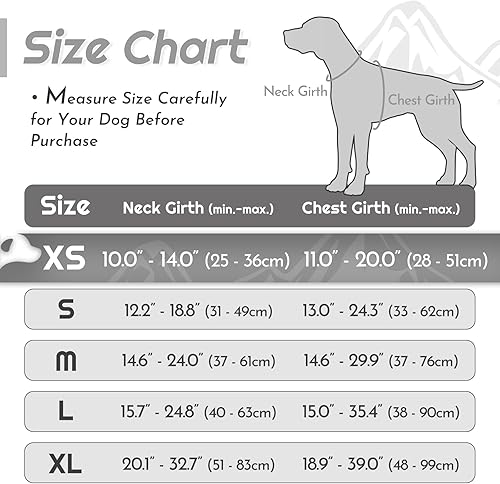Miniatura 327 de Eagloo Arnés para perro de tamaño mediano, chaleco de servicio sin tirones con tiras reflectantes y asa de control, ajustable y cómodo para caminar