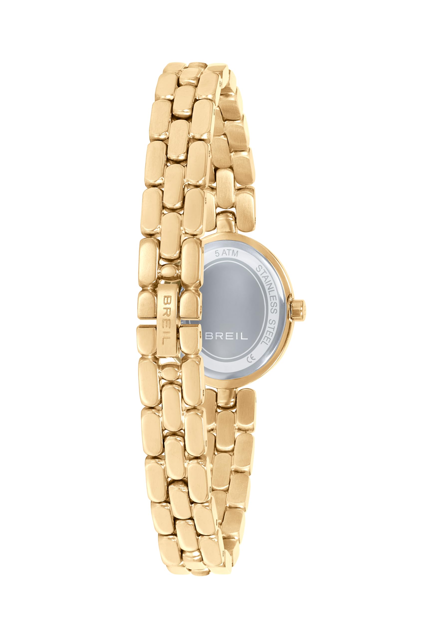Breil, Collezione Eclat, Orologio Donna, Orologio Solo Tempo in Acciaio Lucido, Quadrante Bianco con Indici Cristallo, WR 5 ATM, Cassa Ovale 21x31,12 mm, Idea Regalo Donna